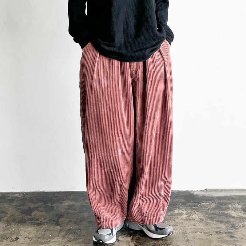 BIG CORDUROY CIRCUS PANTS ビッグコーデュロイ サーカスパンツ A