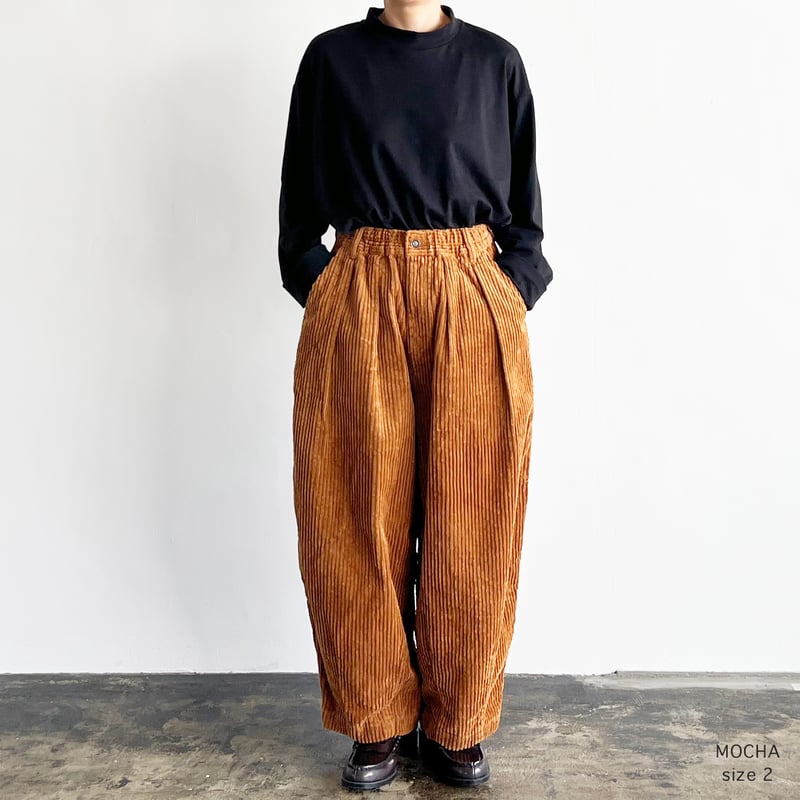 BIG CORDUROY CIRCUS PANTS ビッグコーデュロイ サーカスパンツ A