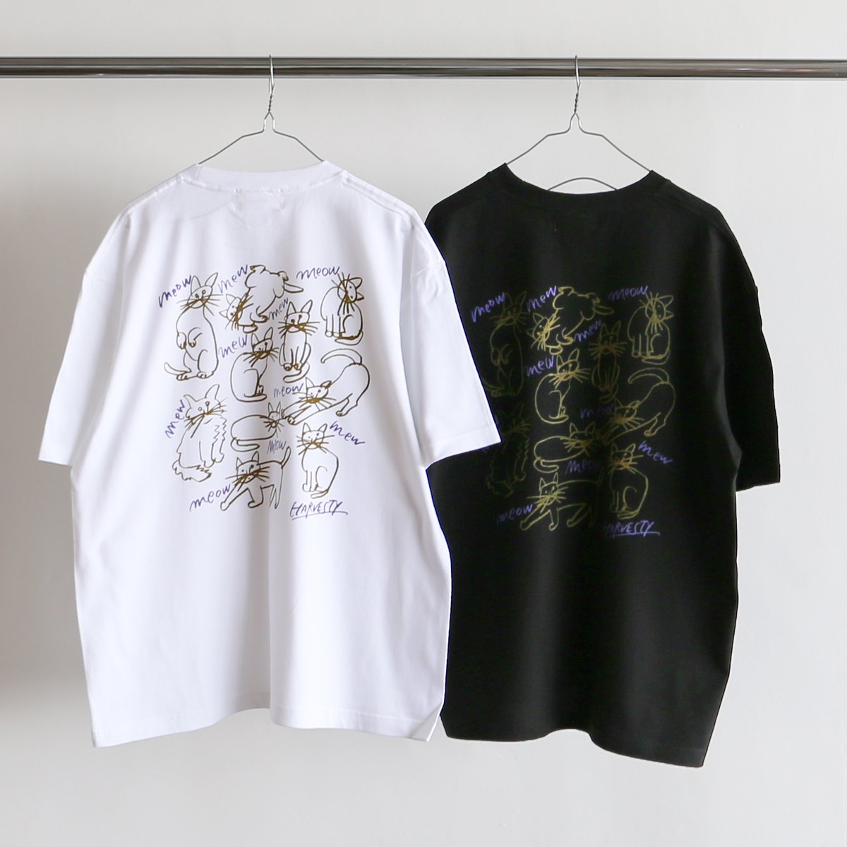 PRINTED BOX TEE【BACK/CAT-3】 プリントTシャツ A52612 |