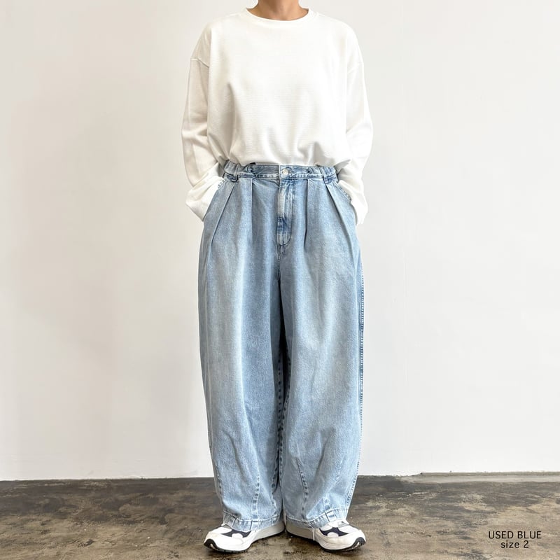 BIG DENIM CIRCUS PANTS (USED BLUE) ビッグデニムサーカスパン