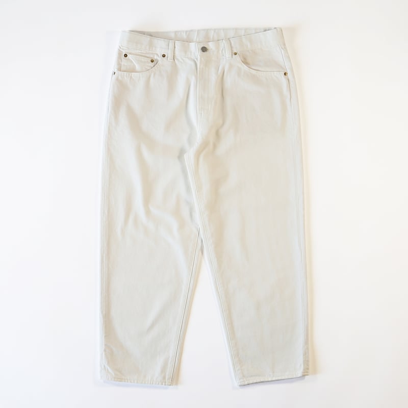 BIG DENIM PANTS WHITE ビッグデニムパンツ ホワイト A12601 |