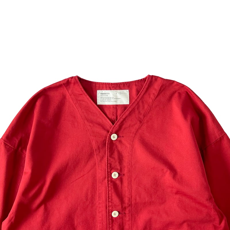 CHINO CLOTH COLLARLESS JACKET チノクロス ノーカラー ジャケッ