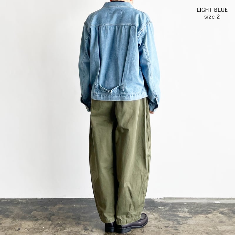 ライトブルー オーバーサイズ デニムジャケット DENIM JACKET / LIGHT BLUE デニムジャケット / ライトブルー A32