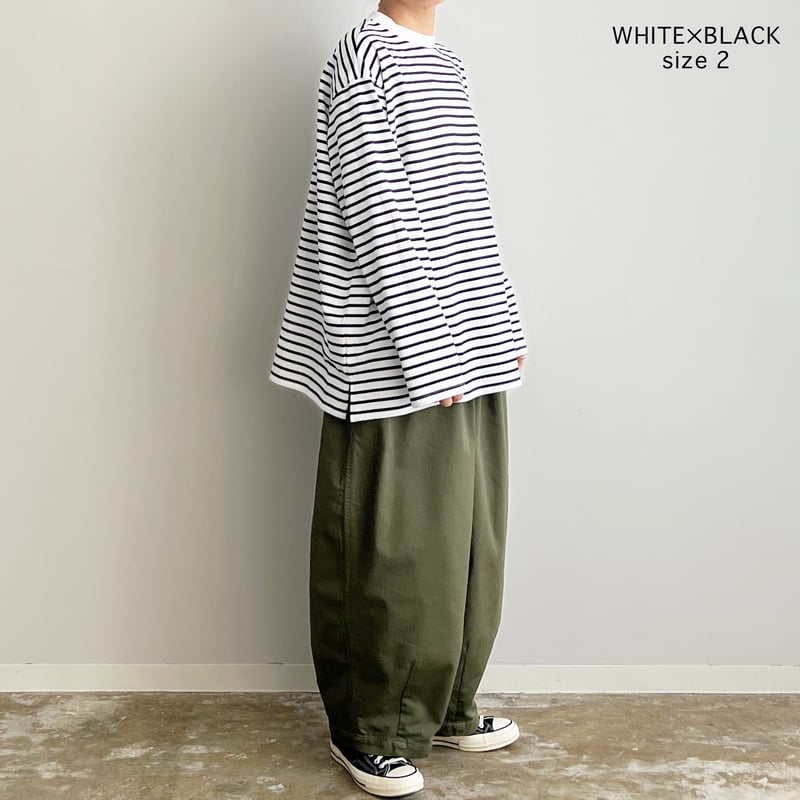 【タグ付未使用】 HARVESTY JUMBO S/S STRIPED TEE タグ付未使用】 HARVESTY JUMBO S/S STRIPED TEE - メルカリ