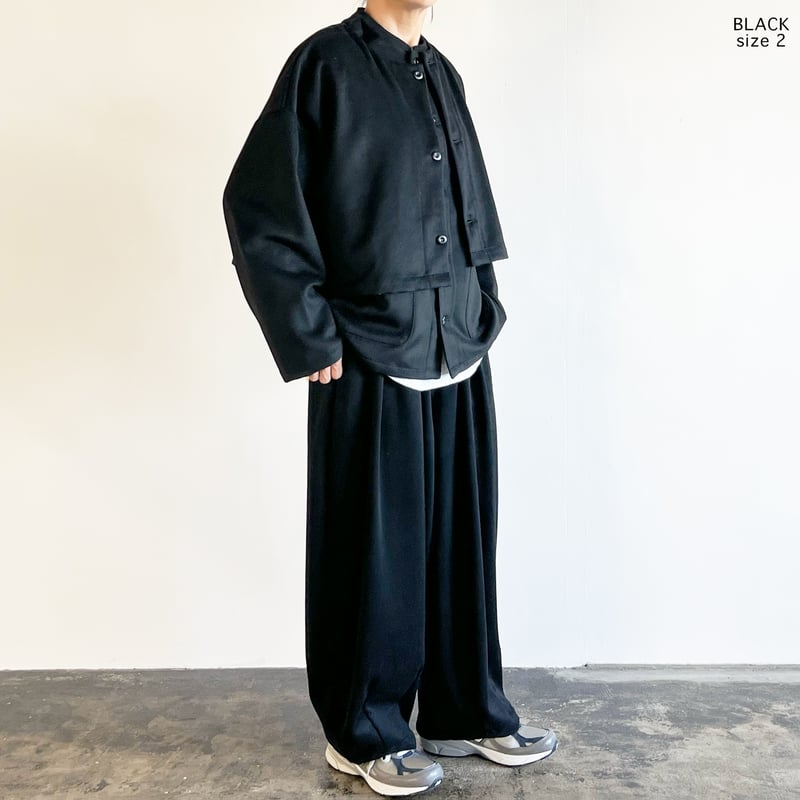 Omar Afridi atelier vest ウールギャバベスト Omar Afridi オマール アフリディ / PANELLED VEST | INSIDE MY GLASS