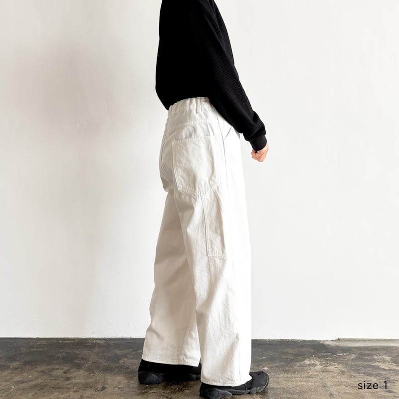 BIG PAINTER DENIM PANTS WHITE ビッグペインターデニムパンツ ホ