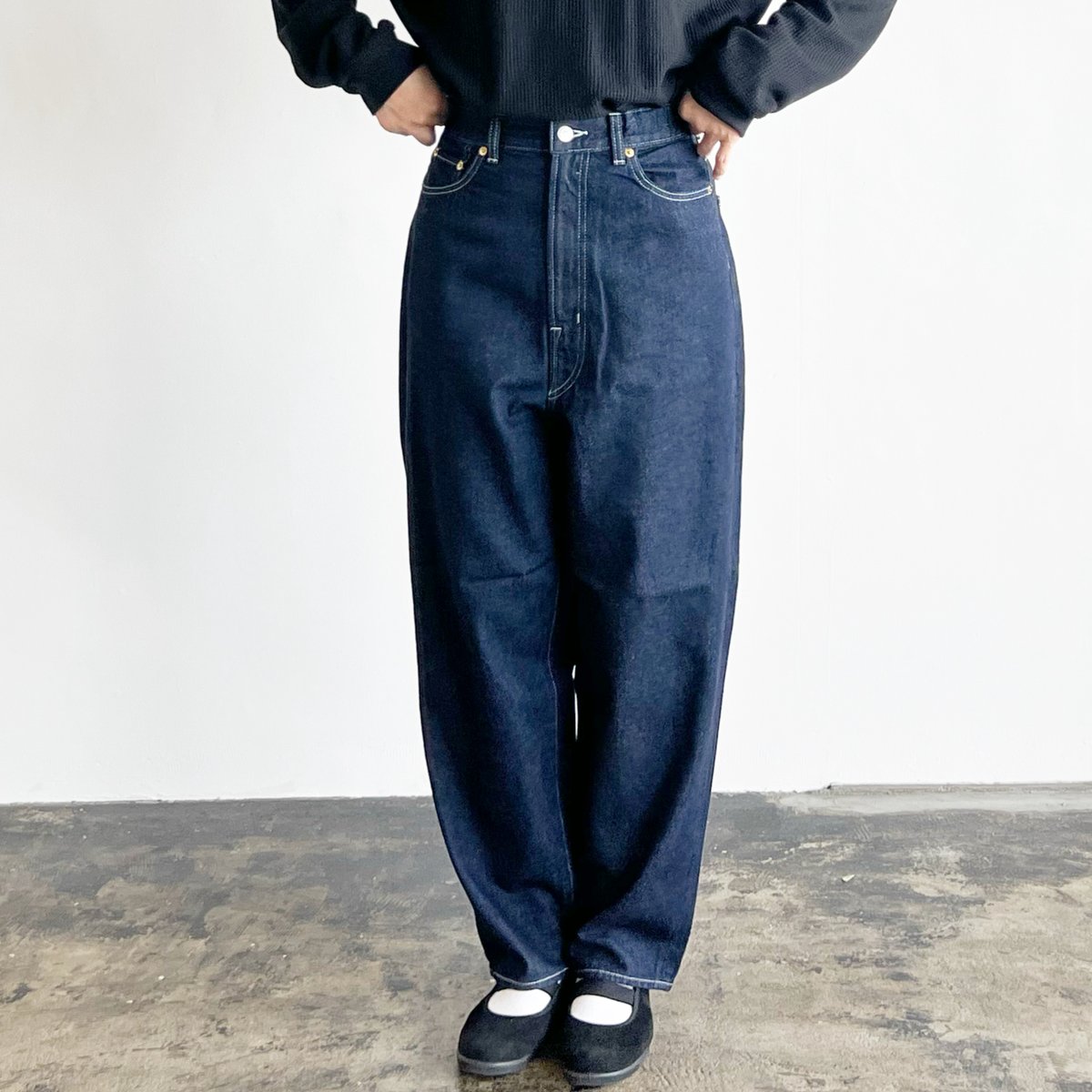 BIG CLASSICAL DENIM PANTS ONE-WASH ビッグクラシカルデニム