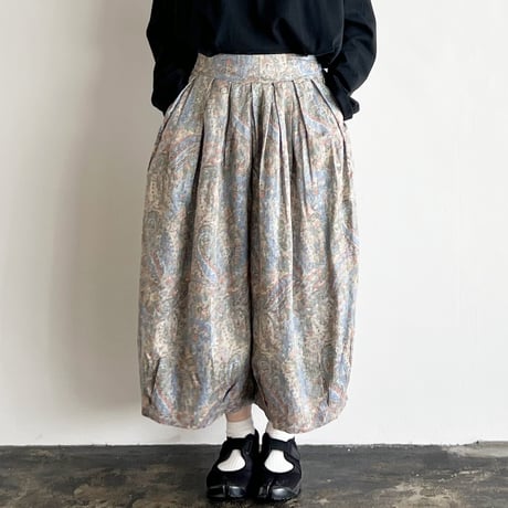 LINEN PRINTED CIRCUS CULOTTES 【PAISLEY】（リネン ペイズリー柄 サーカスキュロット）A22403