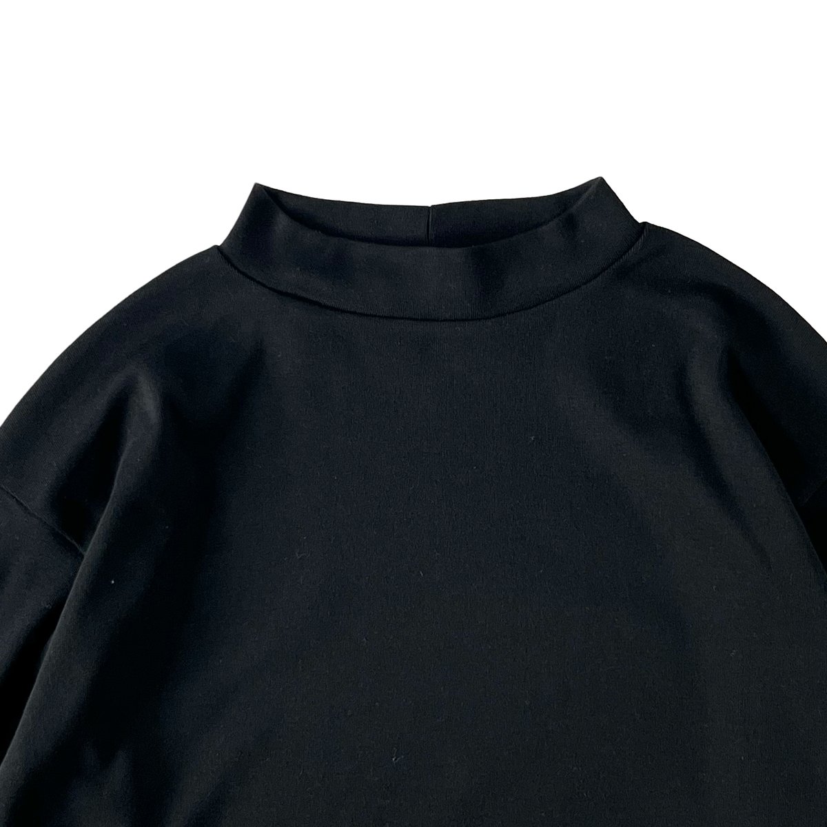 MOCK NECK L/S TEE ORGANIC COTTON RIB 長袖モックネック
