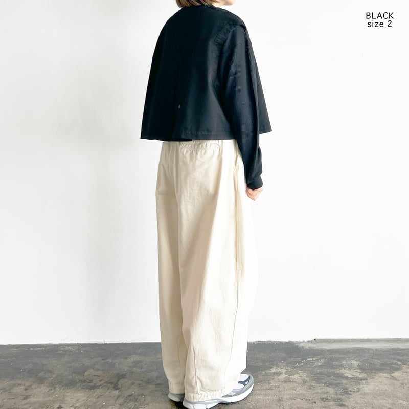 CHINO CLOTH BOLERO VEST チノクロス ボレロベスト A32513