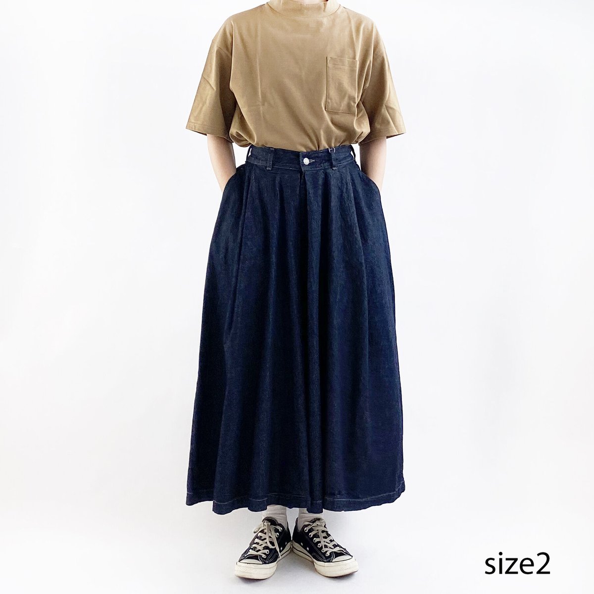 DENIM CARMEN CULOTTES （デニムカルメンキュロット ）A21803-2 |