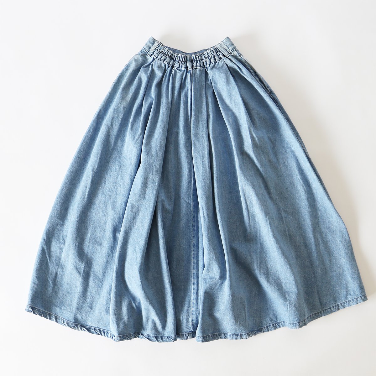 DENIM CARMEN SKIRT / LIGHT BLUE デニムカルメンスカート / ラ DENIM CARMEN SKIRT / LIGHT BLUE デニムカルメンスカート / ラ