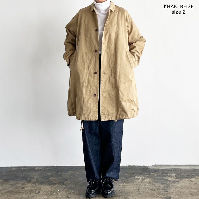 HARVESTY リサイクルシャギーウールオーバーハーフコート(美品)