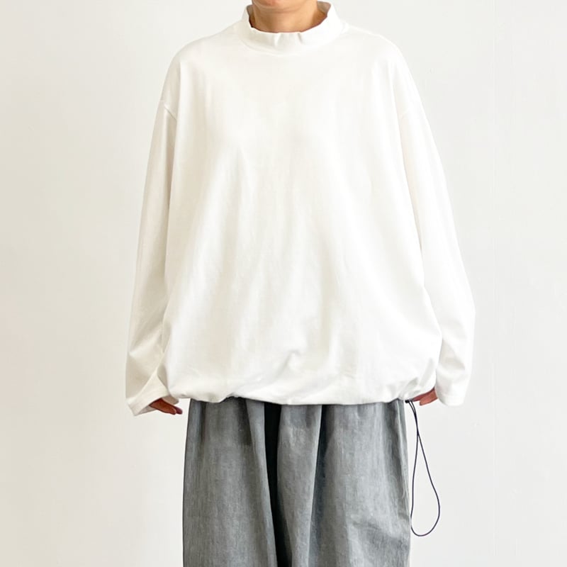 DRAWSTRING MOCK NECK L/S TEE(ドローコード モックネック 長袖T DRAWSTRING MOCK NECK L/S TEE(ドローコード モックネック 長袖T