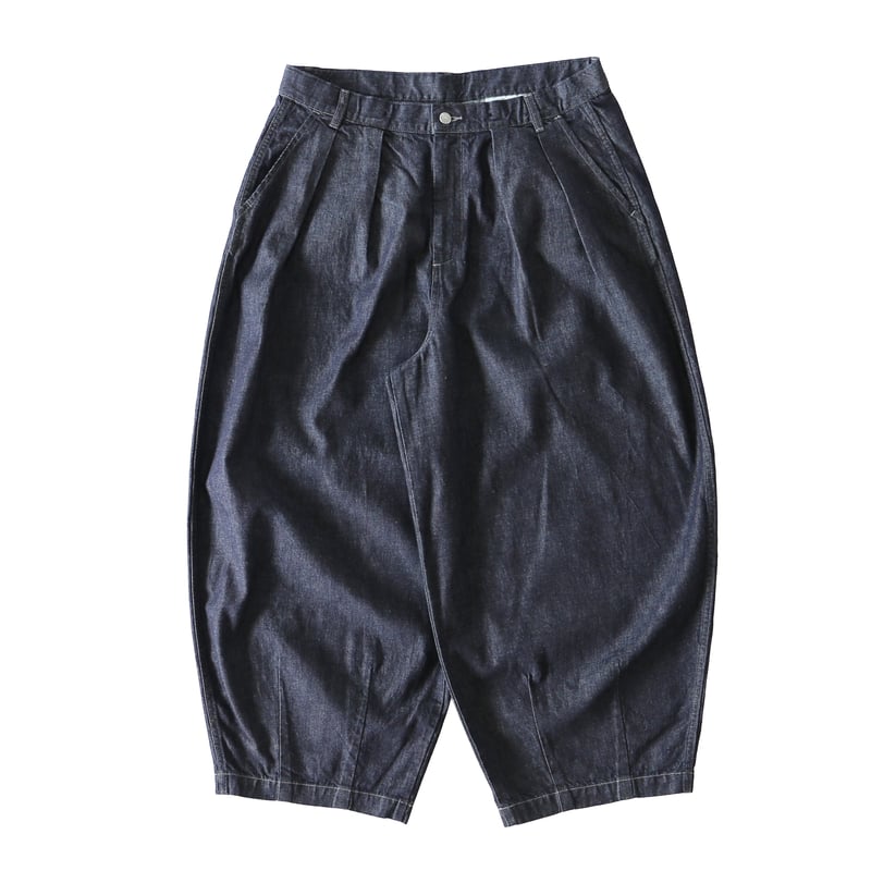 じゅん　ワンウォッシュサイズ2　サーカスパンツ BIG DENIM CIRCUS PANTS (ONE WASH) ビッグデニムサーカスパンツ