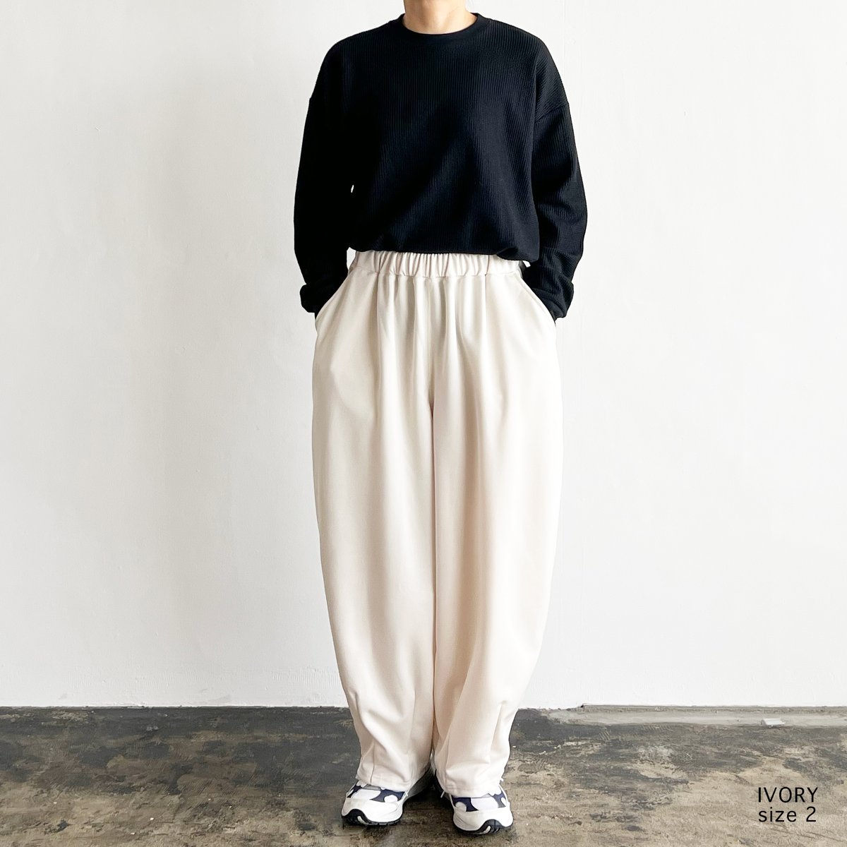 うさこページ BACK PIQUE JERSEY EASY CIRCUS PANTS 裏カノコジャージ イ