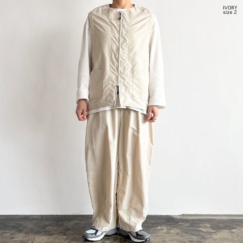 NYLON TUSSAR ZIP VEST ナイロンタッサー ジップベスト A32605
