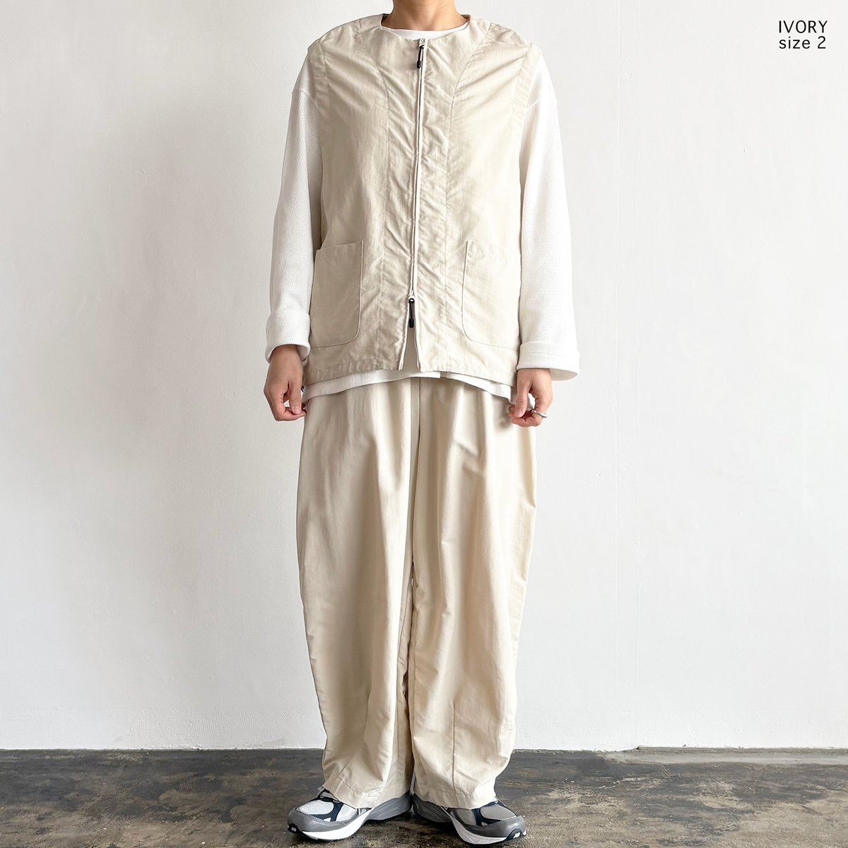 NYLON TUSSAR ZIP VEST ナイロンタッサー ジップベスト A32605