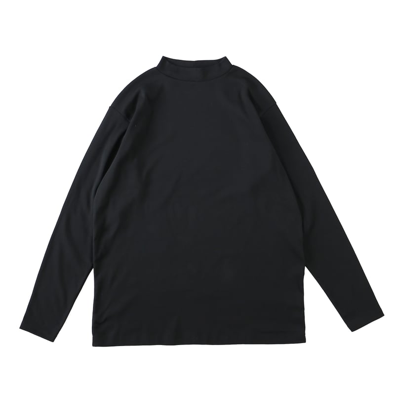 MOCK NECK L/S TEE ORGANIC COTTON RIB 長袖モックネック