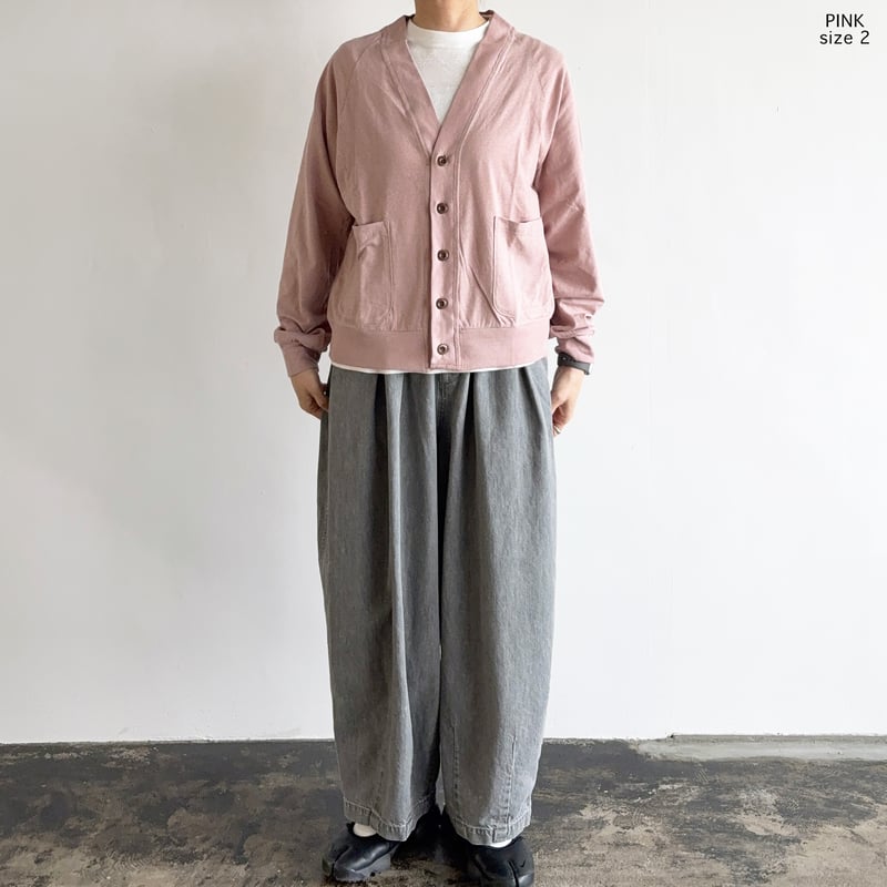 CARDIGAN COTTON LINEN 綿ベルギーリネン カーディガン A52608