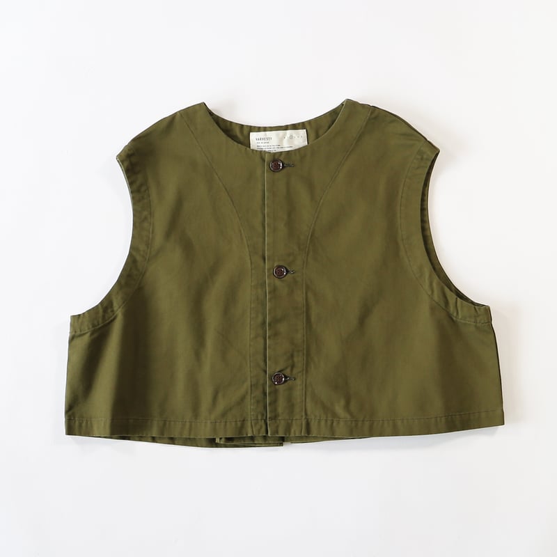 ファー♡ティペット、ボレロ、ベストにも♡ HARVESTY(ハーベスティ) 別注 TRボレロベスト BOLERO VEST ショート丈