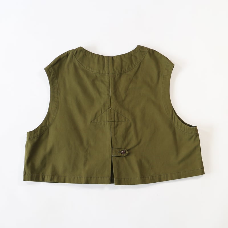 CHINO CLOTH BOLERO VEST チノクロス ボレロベスト A32513