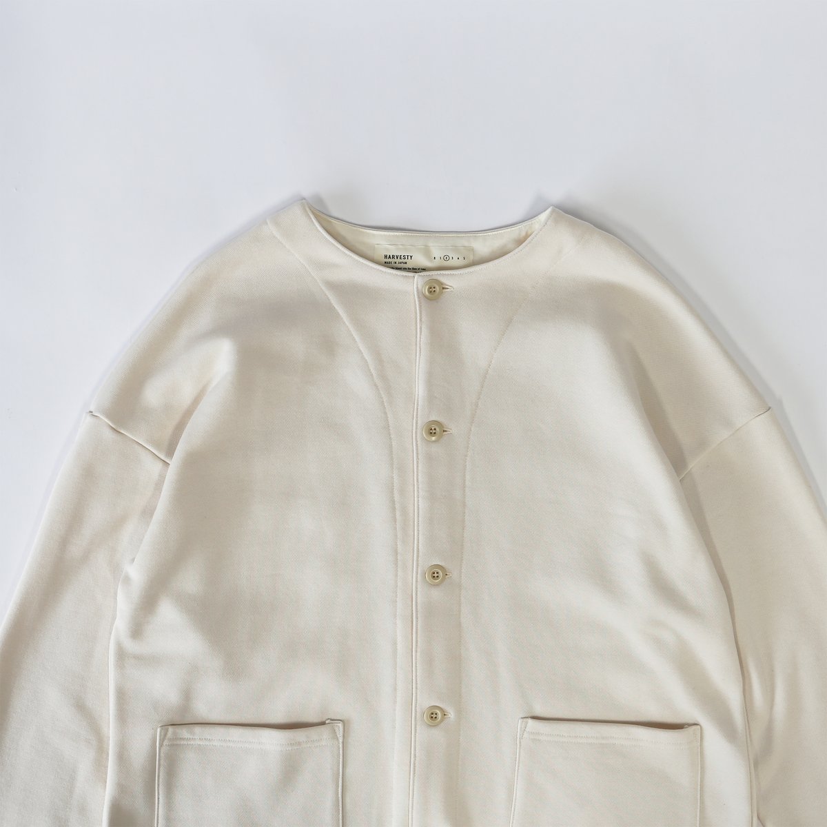 SWEAT JACKET（裏毛 ノーカラージャケット ）A52406 | HARVESTY