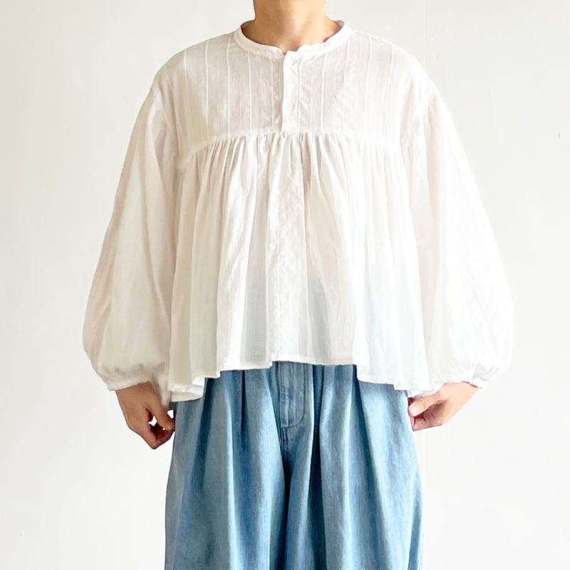 DOBBY LACE BOHEMIAN BLOUSE ドビーレース ボヘミアンブラウス A4
