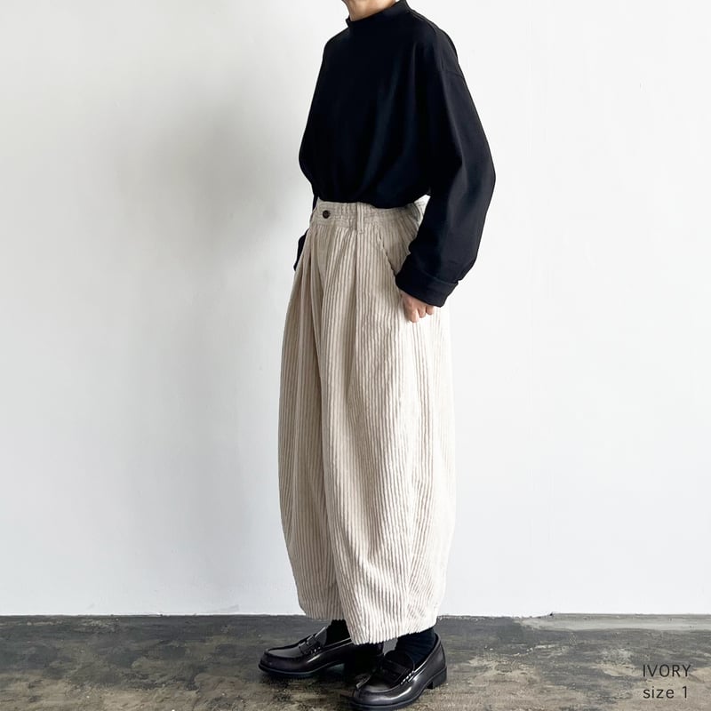 BIG CORDUROY CIRCUS PANTS ビッグコーデュロイ サーカスパンツ A