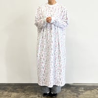 【JEMORGAN x HARVESTY】FLOWER WAFFLE LONG DRESS  花柄ワッフル ロングワンピース  A52404