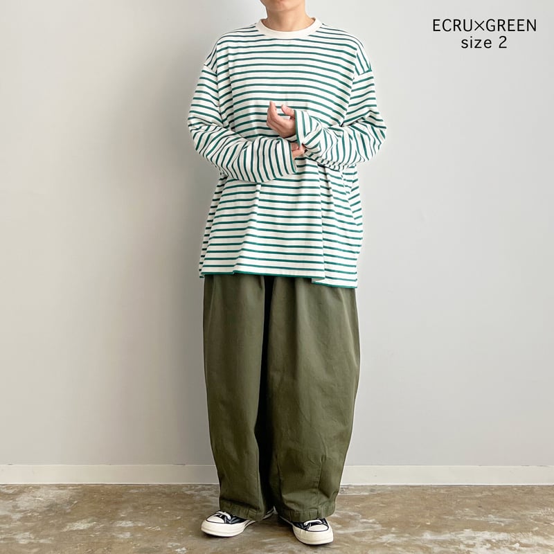 JUMBO L/S STRIPED TEE ボーダー ジャンボ長袖Tシャツ A52304