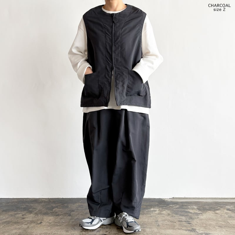 NYLON TUSSAR ZIP VEST ナイロンタッサー ジップベスト A32605