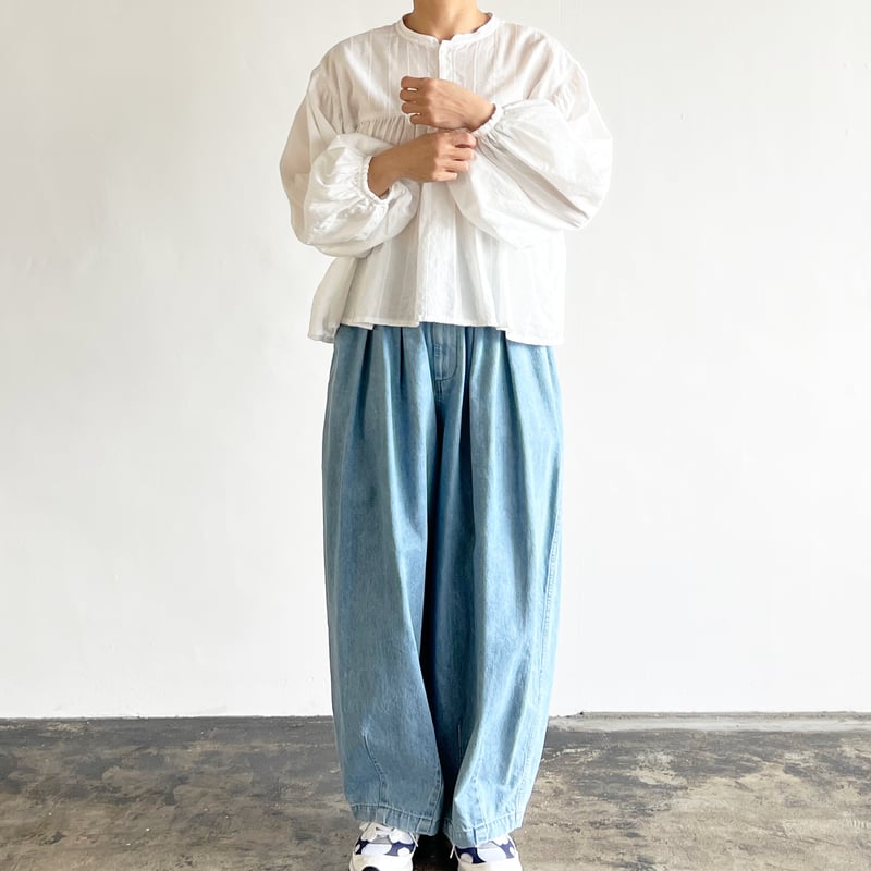 DOBBY LACE BOHEMIAN BLOUSE ドビーレース ボヘミアンブラウス A4