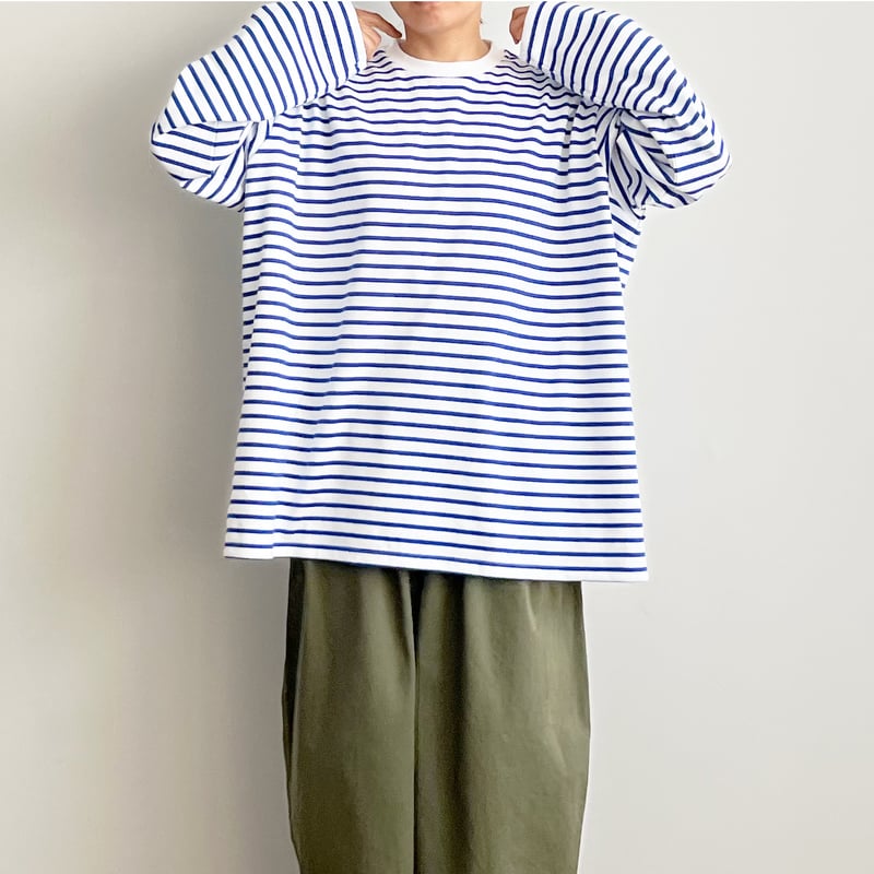 JUMBO L/S STRIPED TEE ボーダー ジャンボ長袖Tシャツ A52304