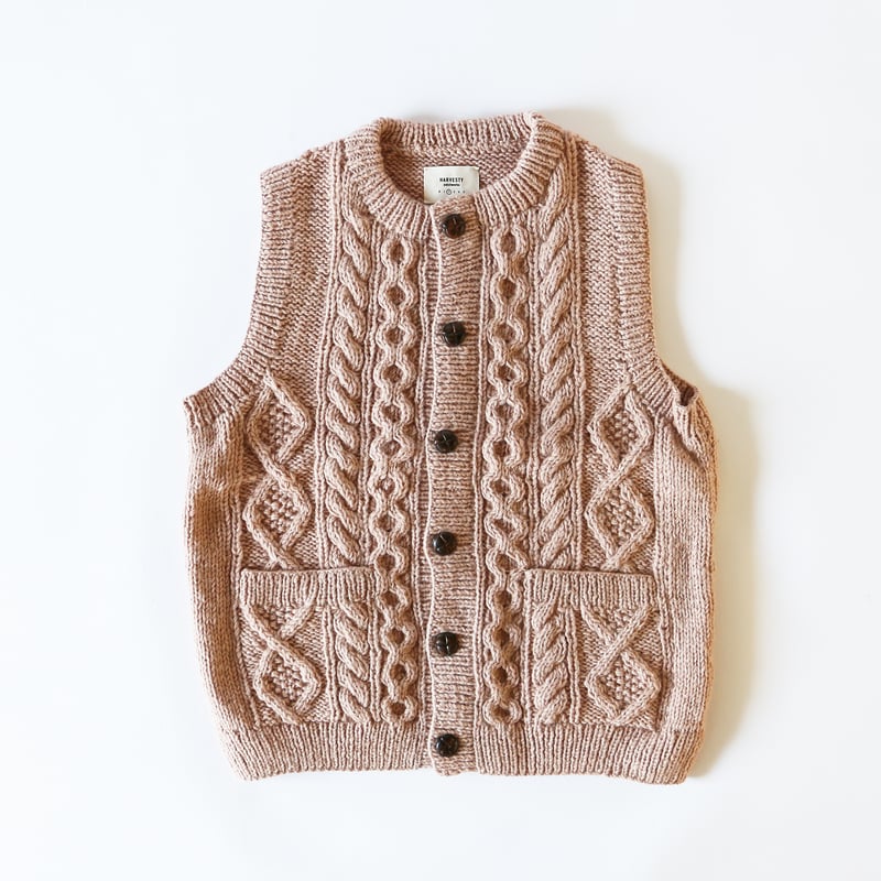 80代②手編み ベスト - ニット/セーター