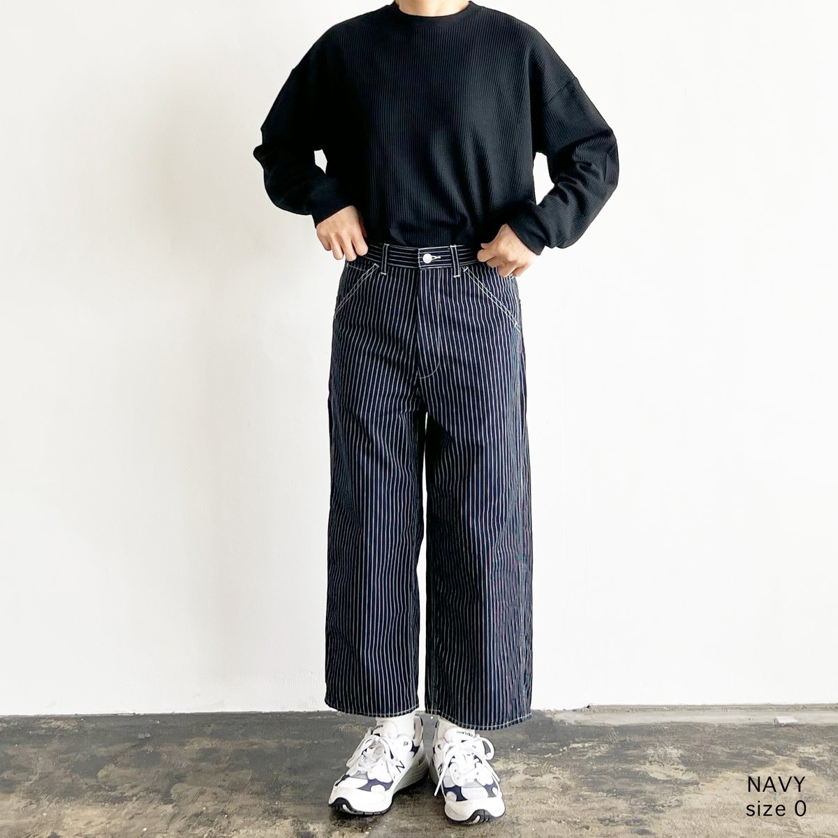 PENCIL STRIPES BIG PAINTER PANTS ペンシルストライプ ビッグペ