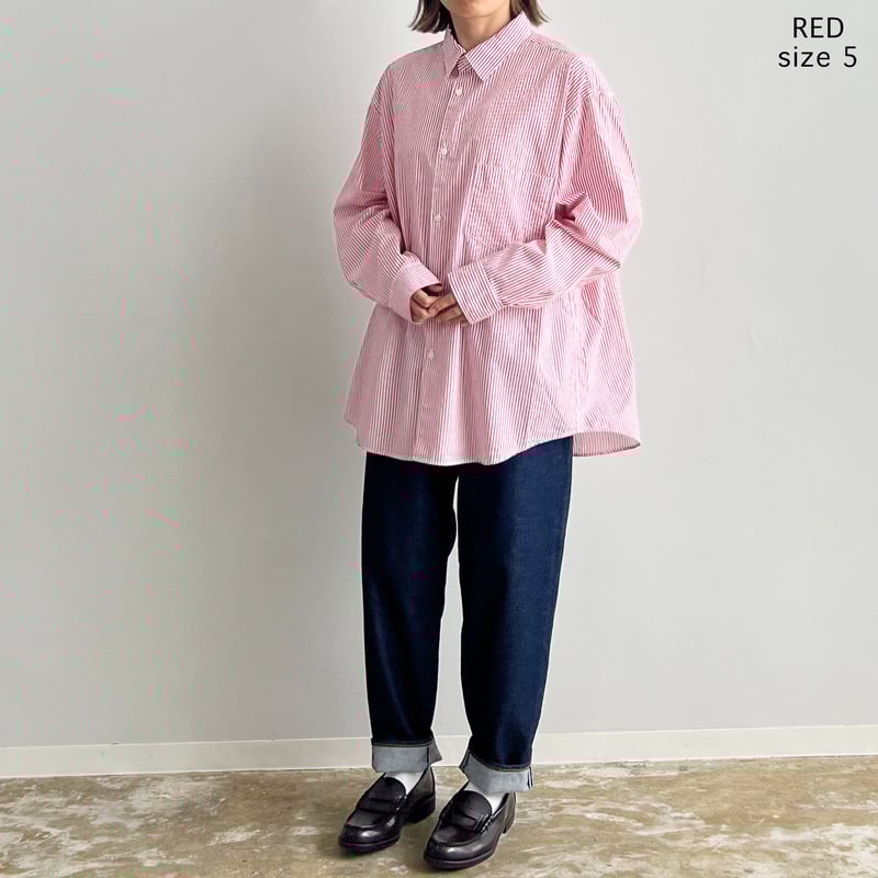 新品　HARVESTY　ビッグシルエット　ストライプ　レギュラーシャツ REGULAR SHIRTS STRIPES （ストライプ レギュラーシャツ） A32110