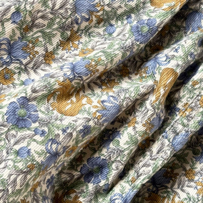 FLOWER CORDUROY EASY CIRCUS PANTS 花柄コーデュロイ イージ