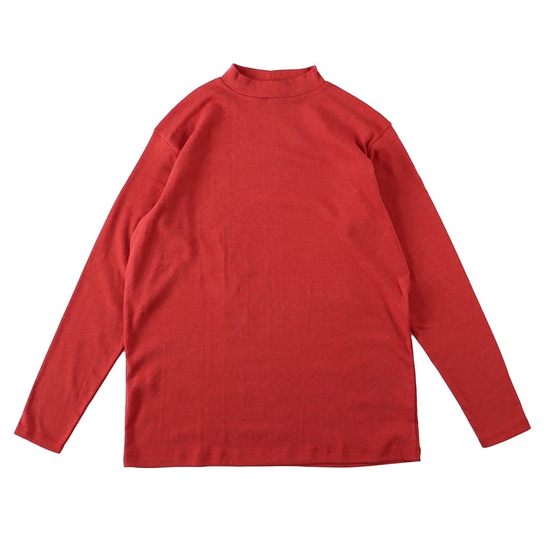 MOCK NECK L/S TEE ORGANIC COTTON RIB 長袖モックネック