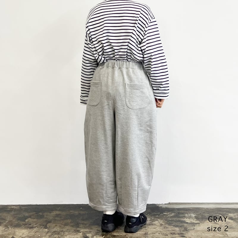 SWEAT CROPPED EASY CIRCUS PANTS 裏毛スウェット クロップドイ SWEAT CROPPED EASY CIRCUS PANTS 裏毛スウェット クロップドイ