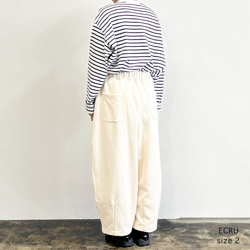 SWEAT CROPPED EASY CIRCUS PANTS 裏毛スウェット クロップドイ SWEAT CROPPED EASY CIRCUS PANTS 裏毛スウェット クロップドイ