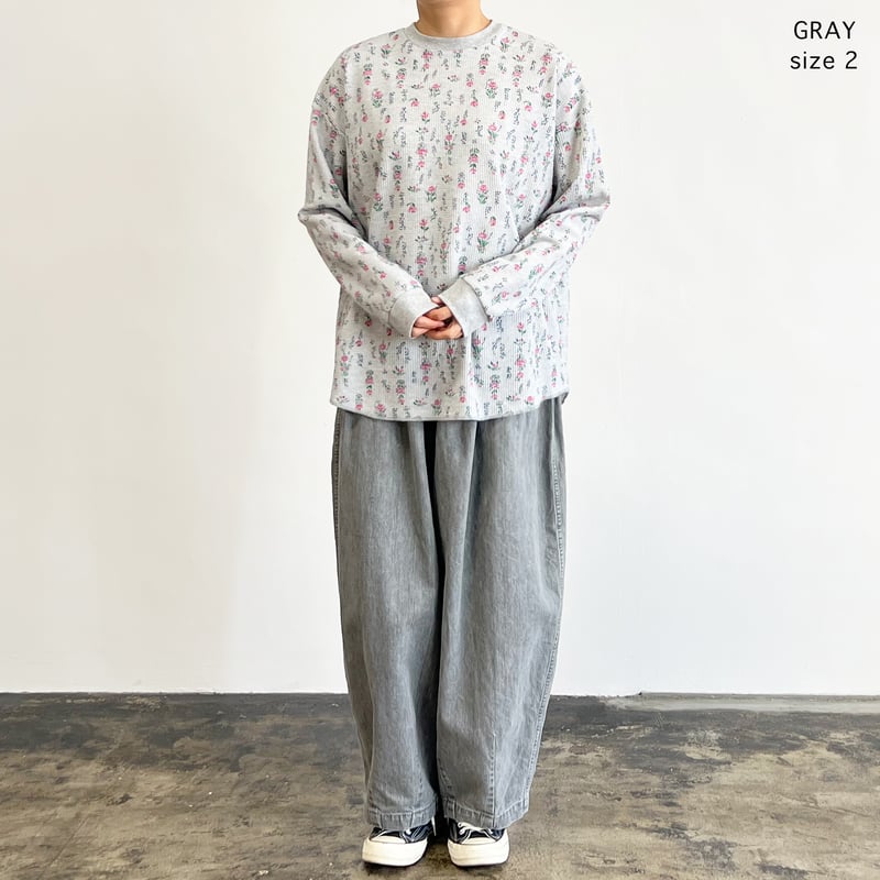 臓器の花園プルオーバー JEMORGAN x HARVESTY】FLOWER WAFFLE BIG PULLOVER