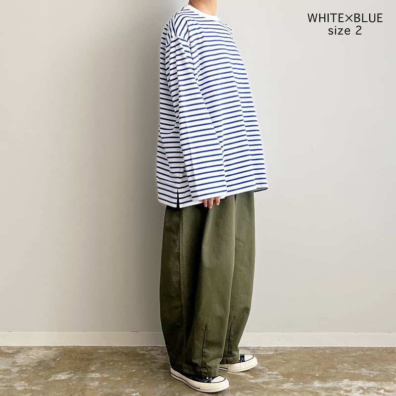 JUMBO L/S STRIPED TEE ボーダー ジャンボ長袖Tシャツ A52304