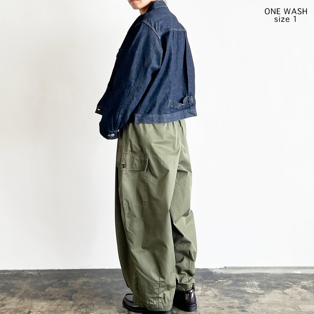 HARVESTY　デニム　カバーオール　ワンウォッシュ WOMEN】ウォッシュドデニムカバーオール｜OLD ENGLAND OFFICIAL