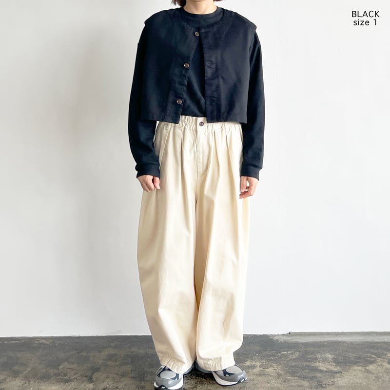 ファー♡ティペット、ボレロ、ベストにも♡ HARVESTY ハーベスティ チノクロスボレロベスト｜BORN FREE ONLINE SHOP