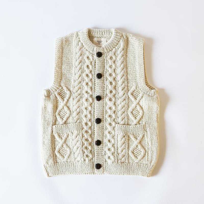 【GIUNON】cable knit vest/ケーブルニットベスト