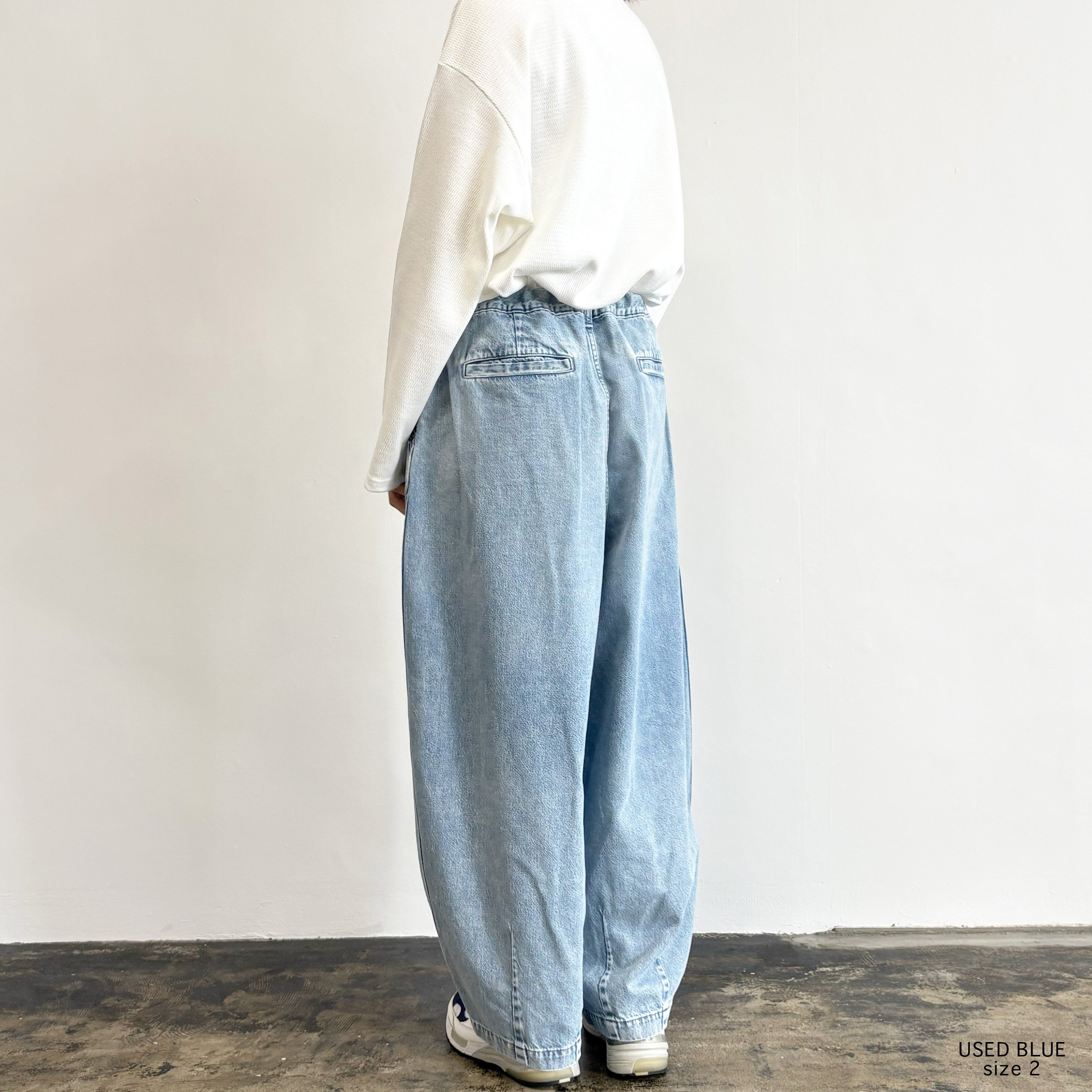 BIG DENIM CIRCUS PANTS (USED BLUE) ビッグデニムサーカスパン