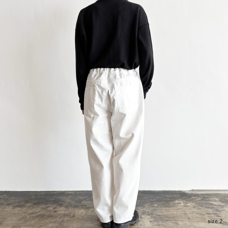 BIG DENIM PANTS WHITE ビッグデニムパンツ ホワイト A12601 |