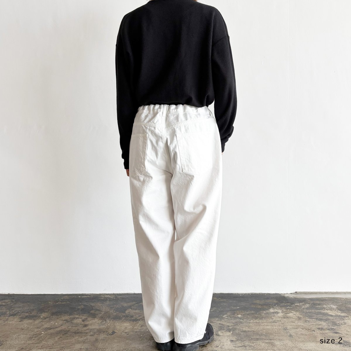 BIG DENIM PANTS WHITE ビッグデニムパンツ ホワイト A12601 |