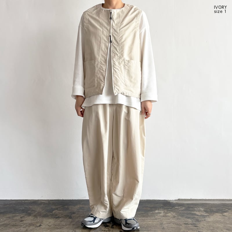 NYLON TUSSAR ZIP VEST ナイロンタッサー ジップベスト A32605